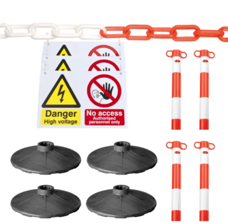 EV Safety Kit – 10-Piece High-Visibility Barrier Set for Electric Vehicles